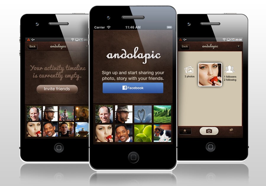 Share your memories instantly with Andolapic